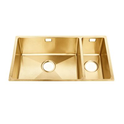 Popular High-End Multifunctional Double Bowl Sinks Custom Size Handmade Sus304 Stainless Steel Undermount Durable Scratch-Resistant Kitchen Sinks