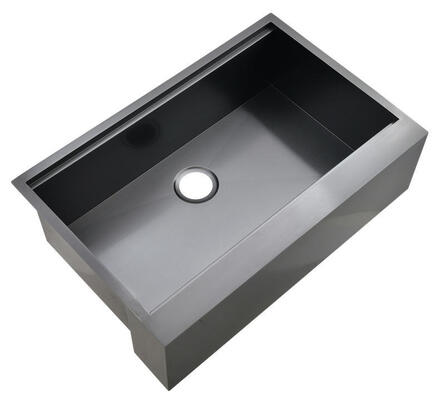 Heavy Duty Pvd Black Apron Front Sinks Farmhouse Thickend Popular USA Style Wholesaler Workstation Kitchen Sinks For Hotel House