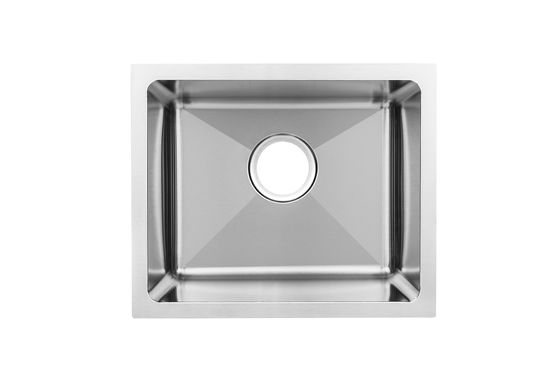Rectangular Stainless Steel Corner Kitchen Sink Durable Nano Sliver 1.2 think