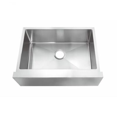 Wastafel Dapur Stainless Steel Gaya Rumah Pertanian Baru Mewah Emas 28/34 Inci Apron Depan 18 Gauge Selesai Disikat Nano Hitam Matte