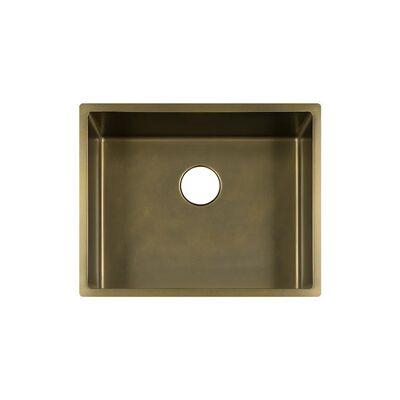 Modern Underment wastafel 540x440mm Vintage Perunggu Dapur wastafel 304 stainless steel 10 inci deep sink tanpa keran Fregadero De Cocina
